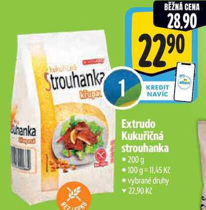 Extrudo Kukuřičná strouhanka, 200 g