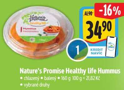 Nature's Promise Healthy life Hummus, 160 g