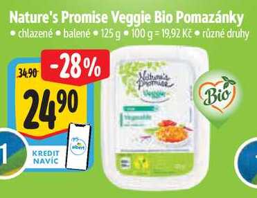 Nature's Promise Veggie Bio Pomazánky, 125 g