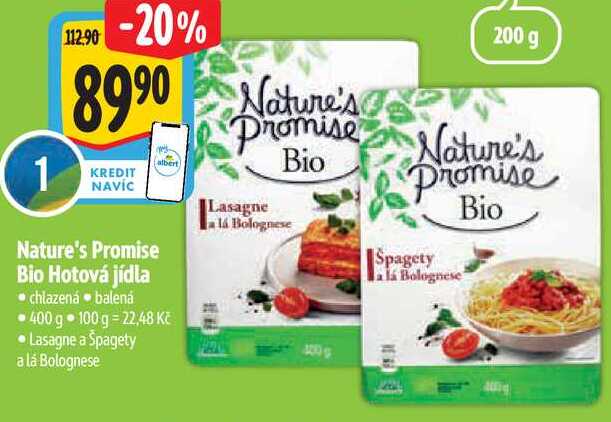 Nature's Promise Bio Hotová jídla, 400 g