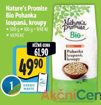 Nature's Promise Bio Pohanka loupaná, kroupy, 500 g 