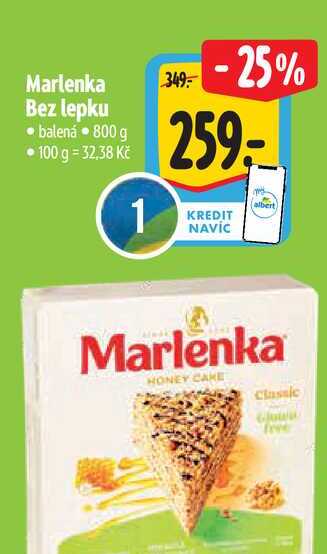 Marlenka Bez lepku 800 g