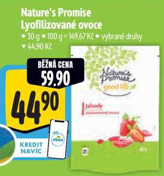 Nature's Promise Lyofilizované ovoce, 30 g