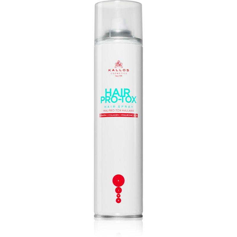 Kallos Hair Pro-Tox lak pro suché a poškozené vlasy 400 ml