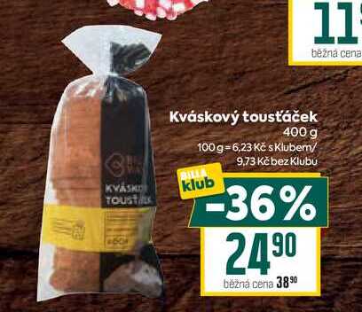 Kváskový tousťáček 400 g  