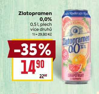 Zlatopramen 0,0% 0,51, plech 