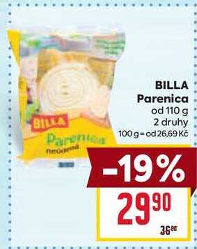 BILLA Parenica od 110 g