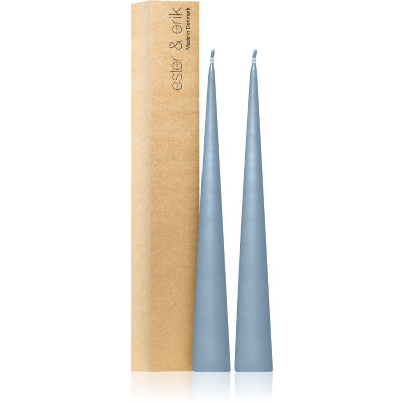 ester & erik cone candles dusty blue (no. 83) dekorativní svíčka 2x37 cm
