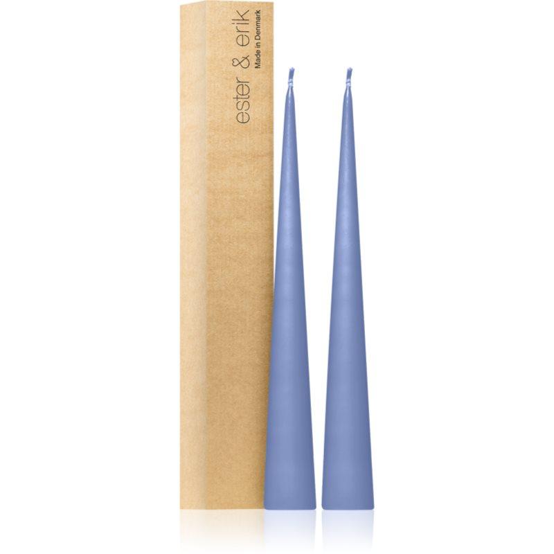 ester & erik cone candles icy lavender (no. 05) dekorativní svíčka 2x37 cm