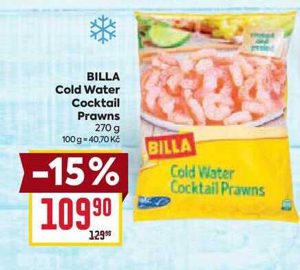 BILLA Cold Water Cocktail Prawns 270 g 