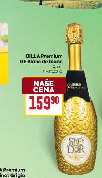 BILLA Premium GE Blanc de blanc 0,75l