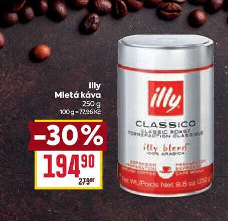Illy Mletá káva 250 g 
