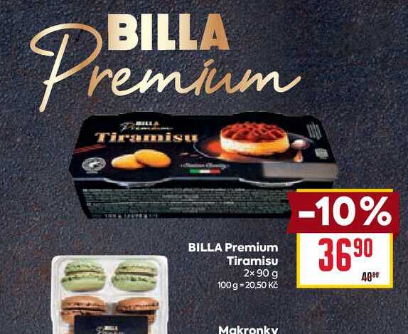 BILLA Premium Tiramisu 2x 90 g 