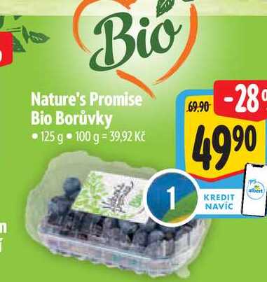  Nature's Promise Bio Borůvky  125 g 