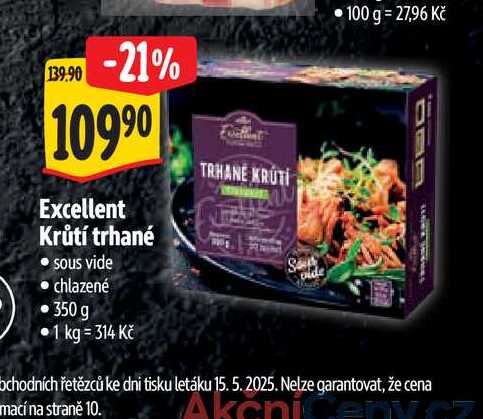   Excellent Krůtí trhané 350 g
