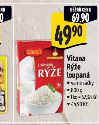  Vitana Rýže loupaná - varné sáčky 800 g 