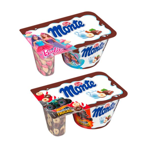 Zott Monte Mattel Mix příchutí (Barbie, Hot Wheels)