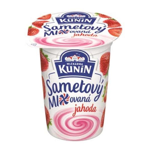 Mlékárna Kunín Sametový jogurt jahoda