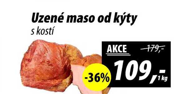 Uzené maso od kýty s kostí, 1 kg  