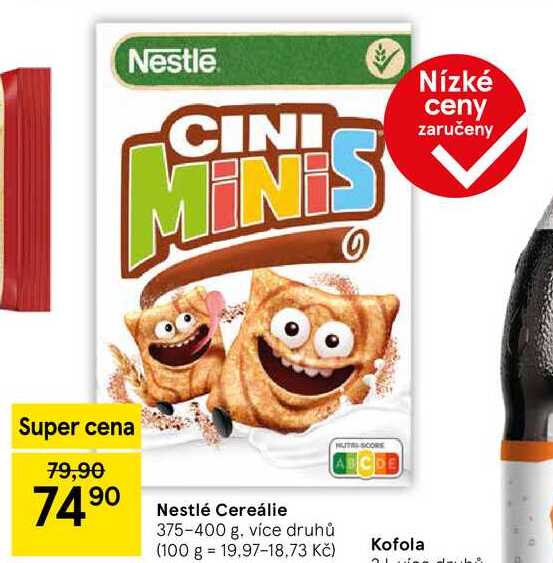 Nestlé Cereálie, 375-400 g 
