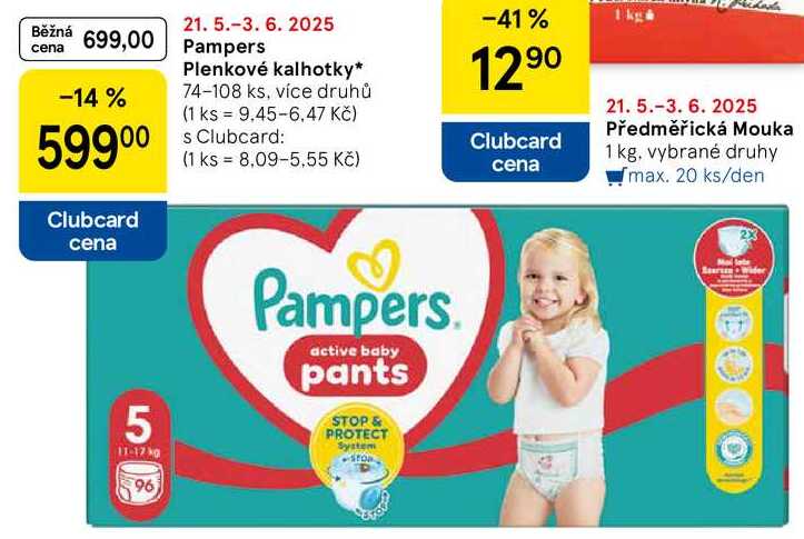 Pampers Plenkové kalhotky, 74-108 ks, více druhů  
