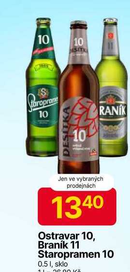 Staroprame 10° 0,5l sklo