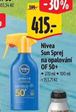 Nivea Sun Sprej na opalování OF 50+, 270 ml 