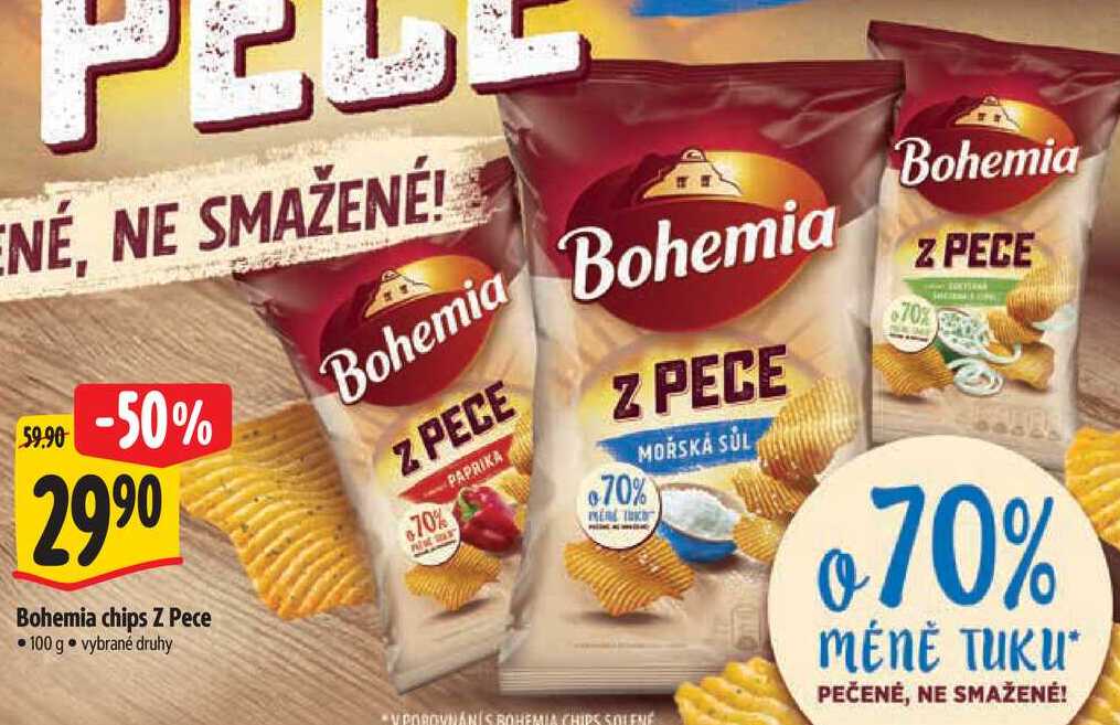 Bohemia chips Z Pece, 100 g