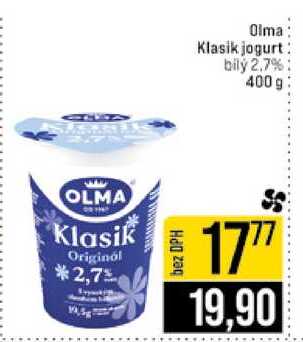 Olma Klasik jogurt bily 2.7% 400 g