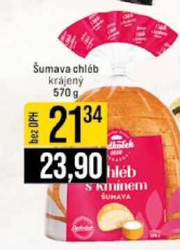 Šumava chléb krájený 570 g 