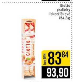 Giotto pralinky liskooříškové 154,8g