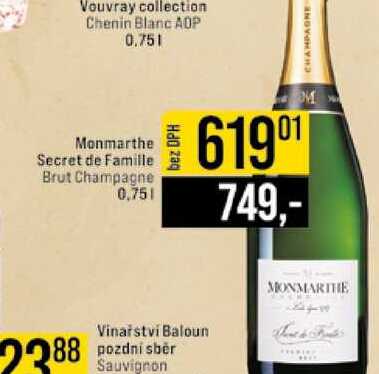 Monmarthe Secret de Famille Brut Champagne 0,75l