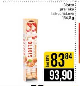 Giotto pralinky liskooříškovė 154,8 g 