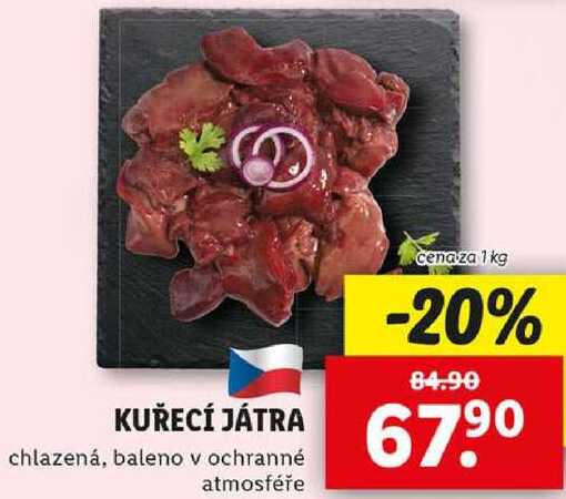 KUŘECÍ JÁTRA, cena za 1 kg