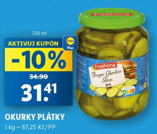 OKURKY PLÁTKY, 720 ml