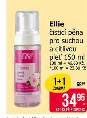 Ellie čisticí pěna pro suchou a citlivou plet' 150 ml 