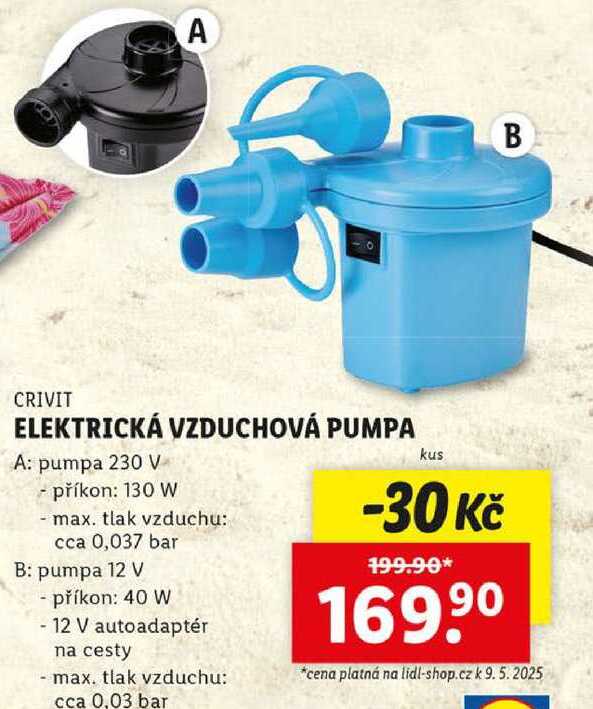 ELEKTRICKÁ VZDUCHOVÁ PUMPA 