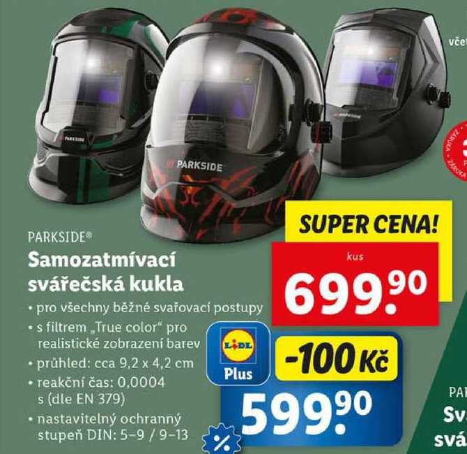 Samozatmívací svářečská kukla 