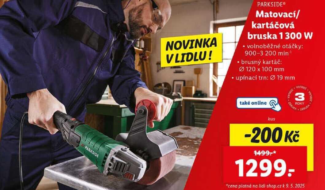 Matovací/kartáčová bruska 1300 W 
