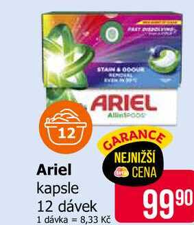 Ariel kapsle 12 dávek 