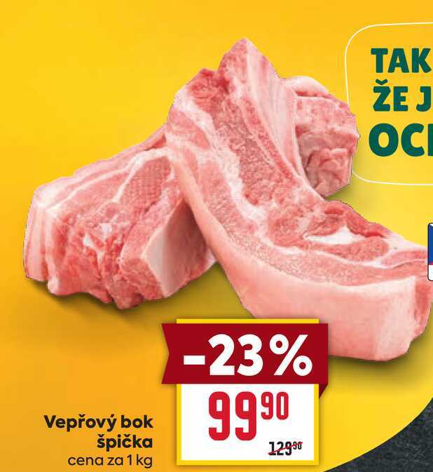 Vepřový bok špička cena za 1 kg