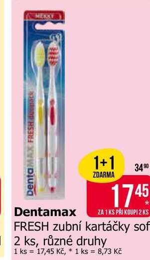 DentaMAX zubní kartáčky soft 2 ks, různé druhy