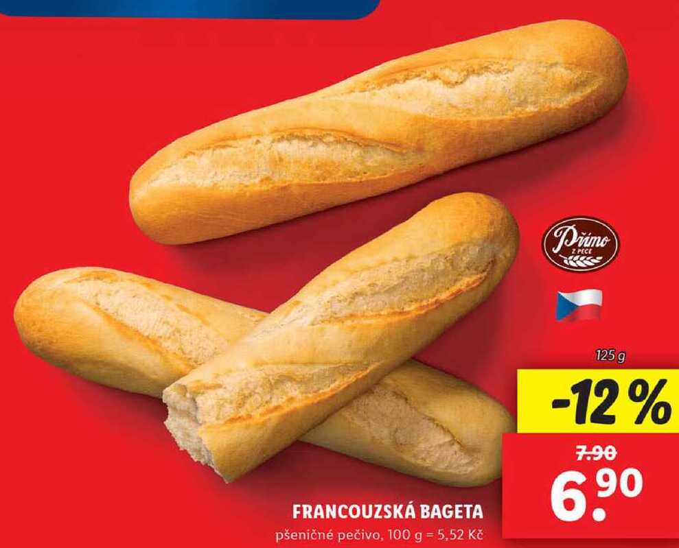 FRANCOUZSKÁ BAGETA, 125 g
