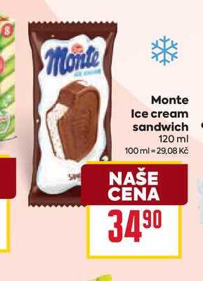 Monte Ice cream sandwich 120 ml 