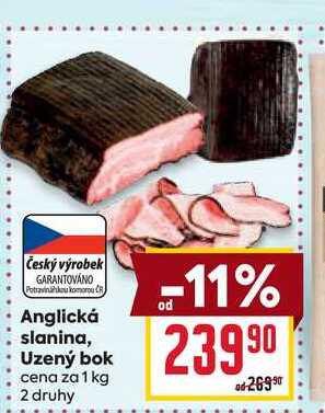 Uzený bok cena za 1 kg