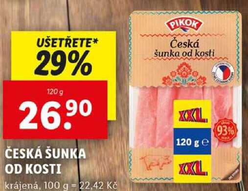 ČESKÁ ŠUNKA OD KOSTI, 120 g