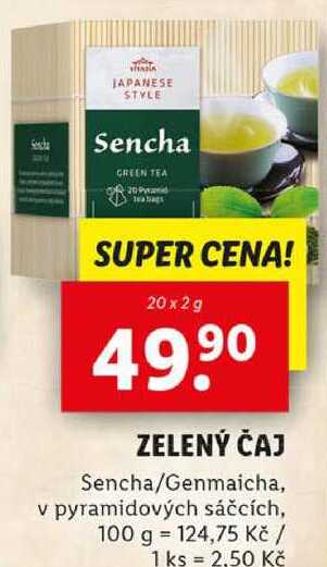 ZELENÝ ČAJ, 20x 2 g
