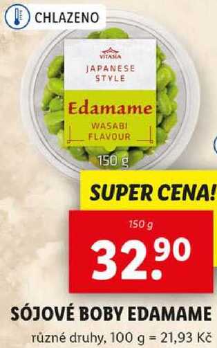 SÓJOVÉ BOBY EDAMAME, 150 g