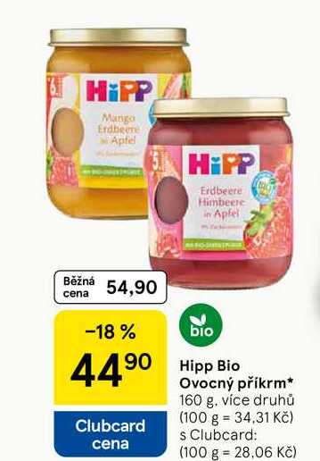 Hipp Bio Ovocný příkrm, 160 g