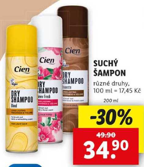 SUCHÝ ŠAMPON, 200 ml
